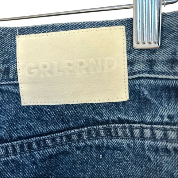 GRLFRND Lara Cargo Wide Leg Jeans in Big Sky Medium Wash, Size 26 - Picture 10 of 13